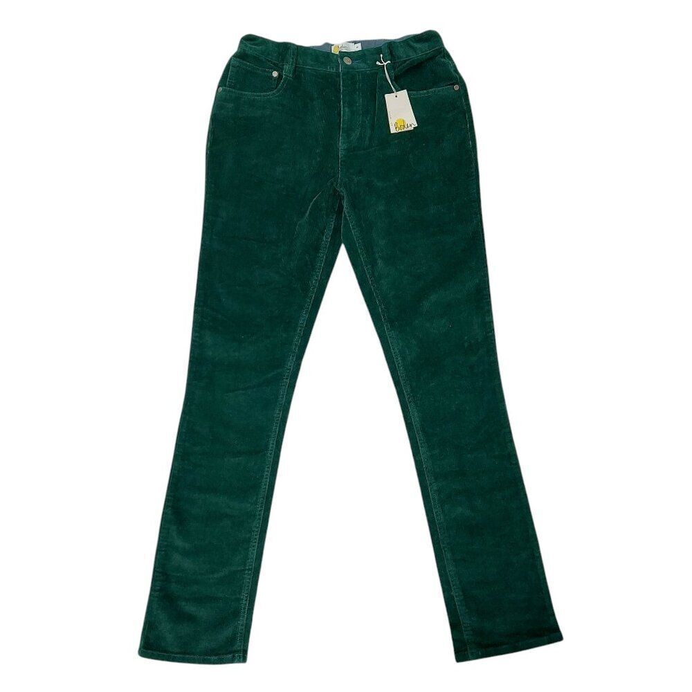 Boden Corduroy Pants Youth 15Y Youth Forest Green Slim Straight Comfort Stretch